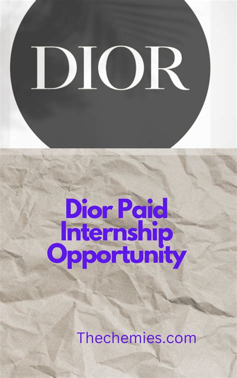 dior internship|dior internship summer 2024.